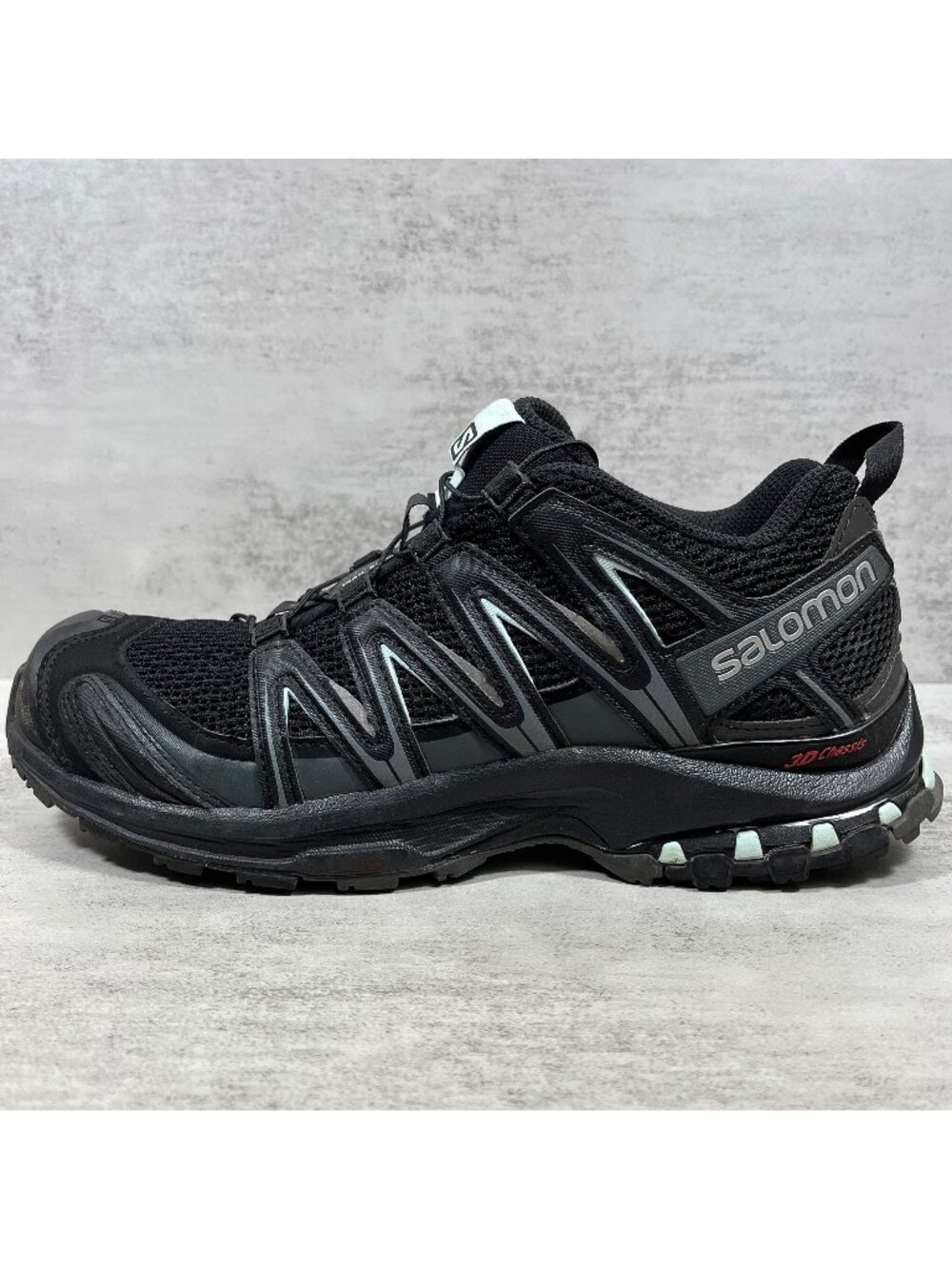 Salomon XA Pro 3D Trail Hiking Shoes - Women's Size 9 - Black